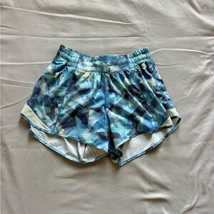 Lululemon Blue Patterned Athletic Shorts